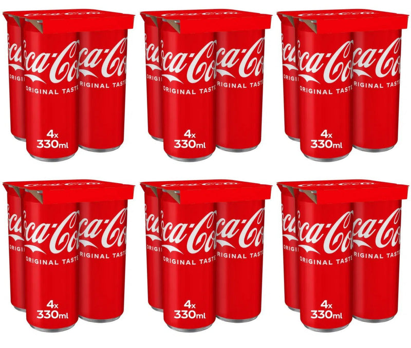 6 x Coca-Cola Original Taste 4 X 330Ml