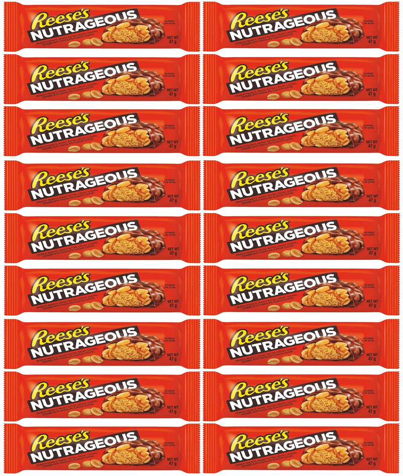 18 x Reeses Nutrageous Bar - 47g