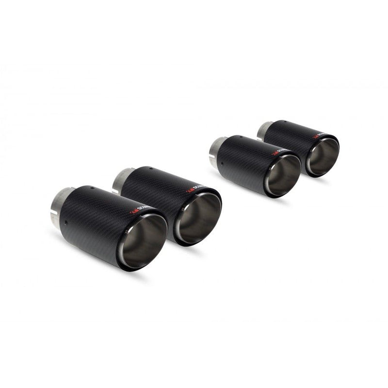 SCORPION EXHAUSTS - REPLACEMENT CARBON ASCARI TIPS FOR SCORPION EXHAUST - QUAD (X4) 100MM