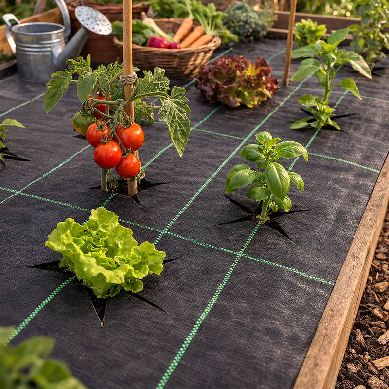1m x 10m Heavy Duty Weed Control Fabric Membrane 100gsm