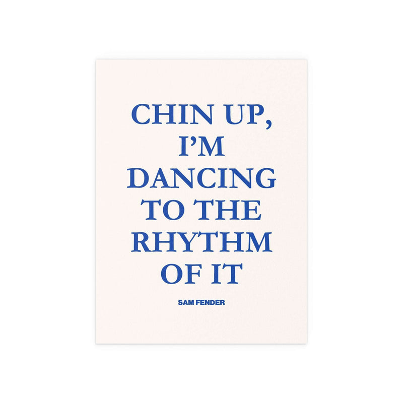 Sam Fender - Chin Up (Blue + Off-white)