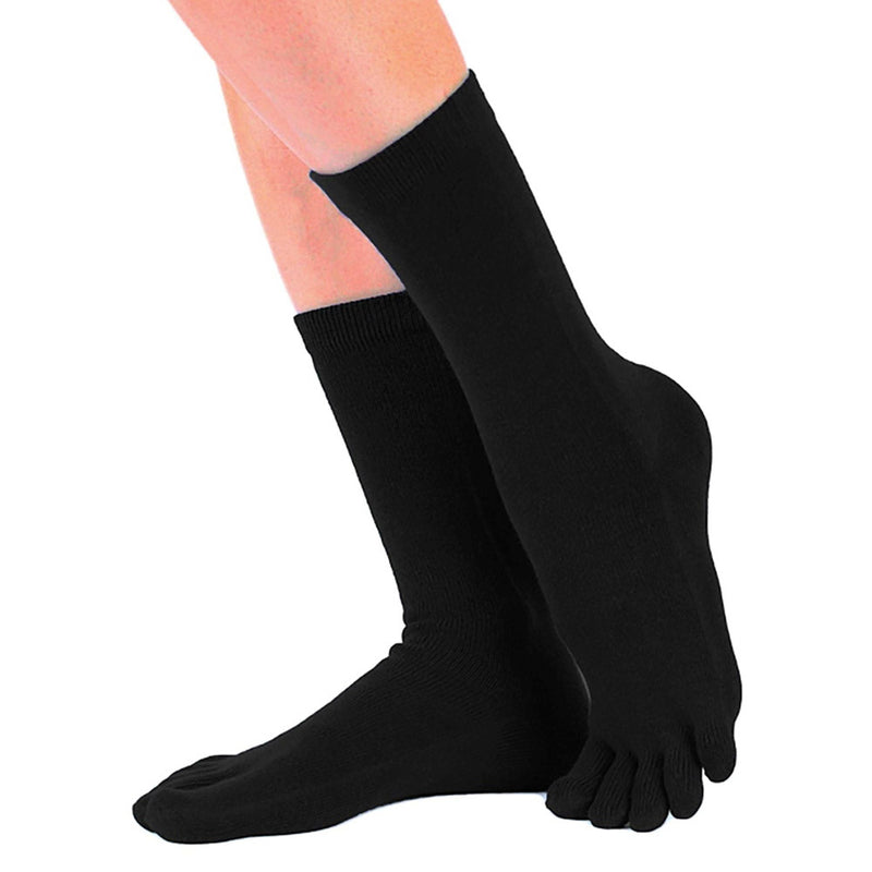 1 Pack Mens & Ladies Essential Mid Calf Toe Socks