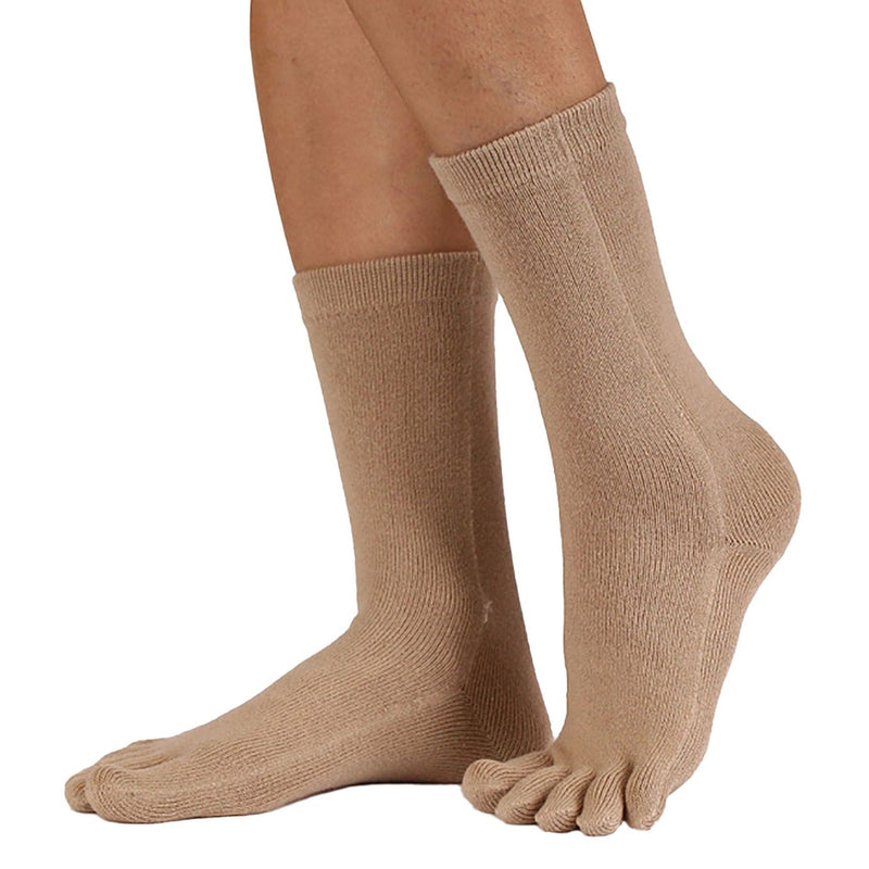 1 Pack Mens & Ladies Essential Mid Calf Toe Socks