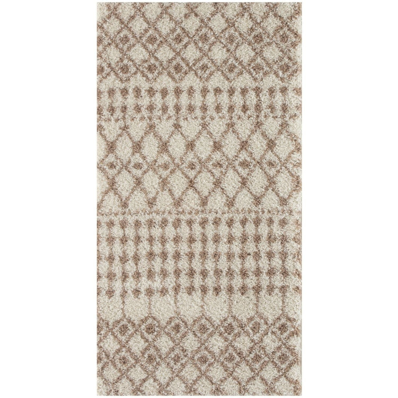 Moroccan Ivory Beige Shaggy Rug | 1030