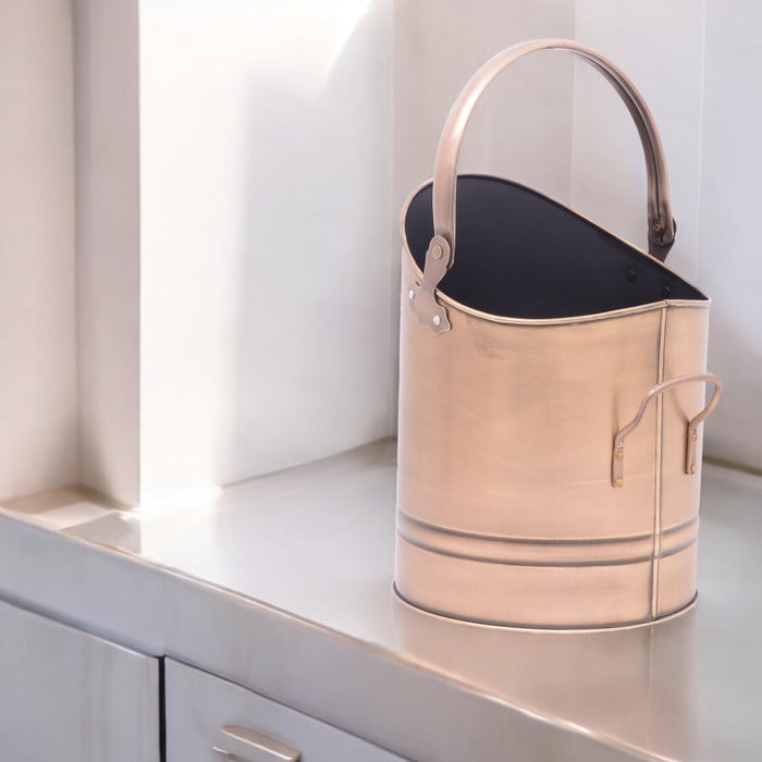 ANTIQUE BRASS COAL BUCKET