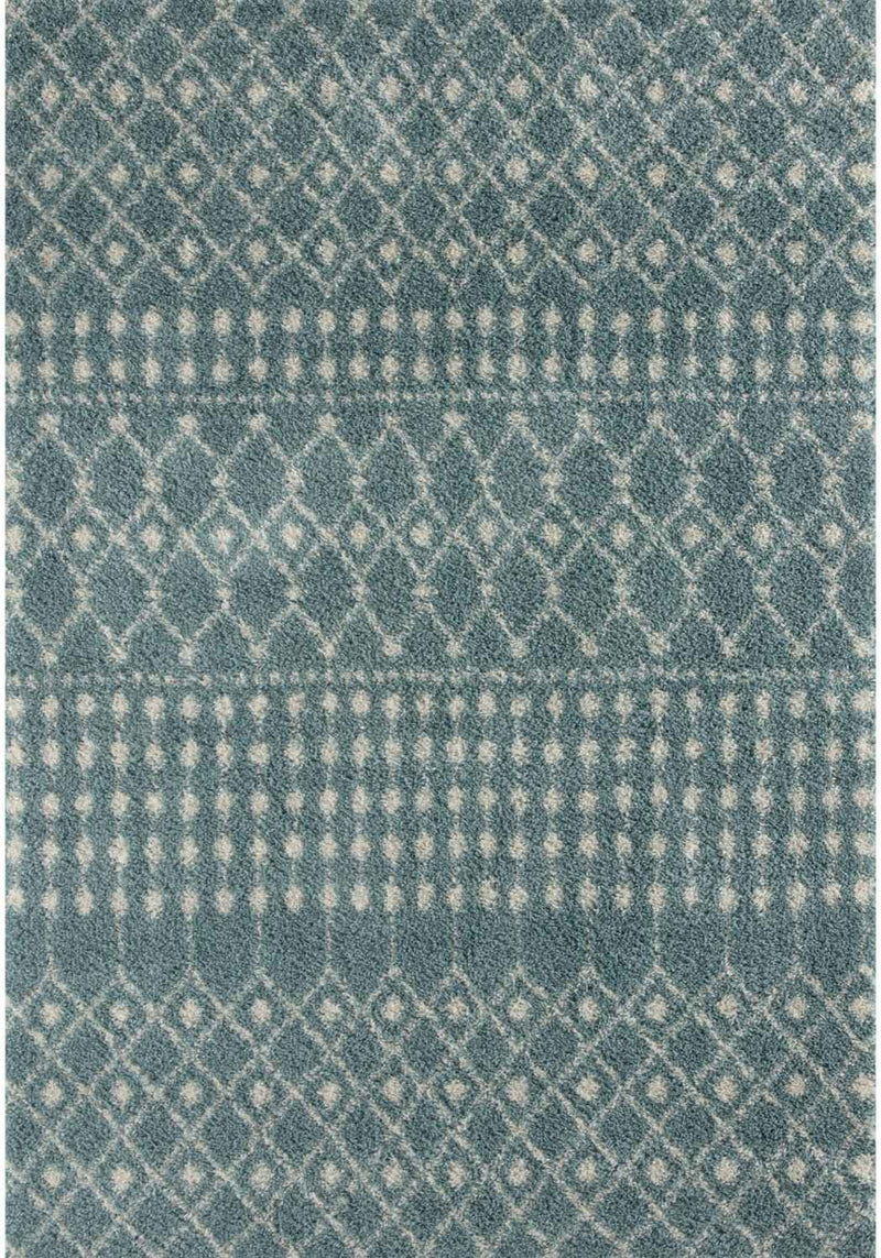 Moroccan Duck Egg Blue Shaggy Rug | 1050