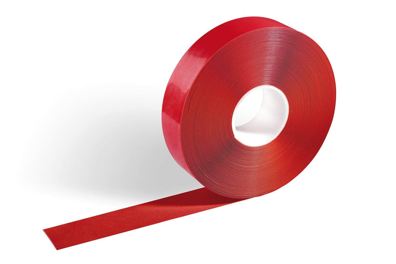 Durable DURALINE Slip-Resistant Floor Marking Tape | 50mm x 30m | Red