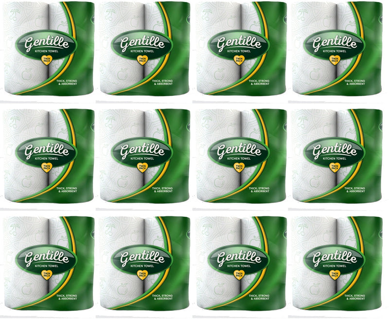 12 x Gentille Twin Pack Kitchen Towel