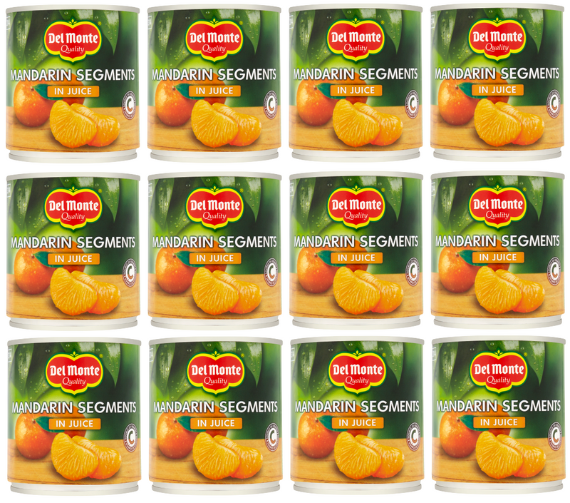 12 x Del Monte - Mandarins In Juice 300Gr