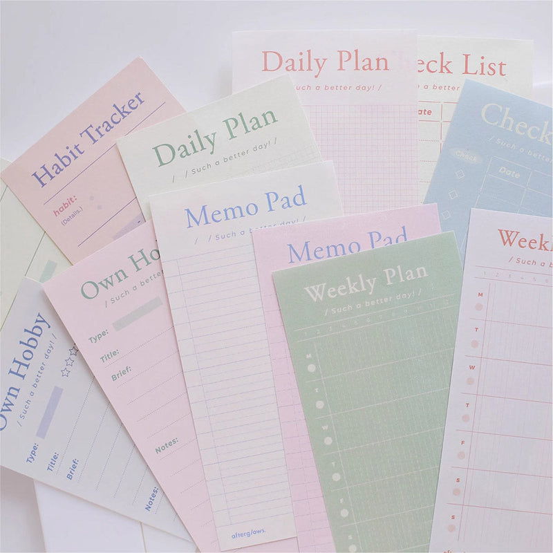 Afterglows | Daily Life Memo Note Pad