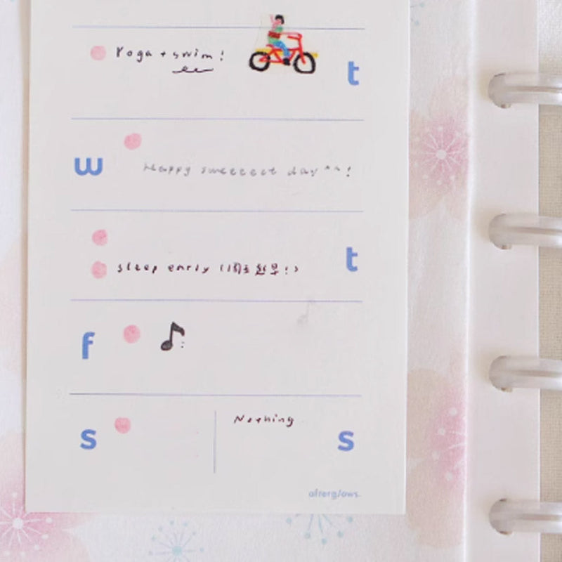 Afterglows | Weekly Plan Memo Note Pad
