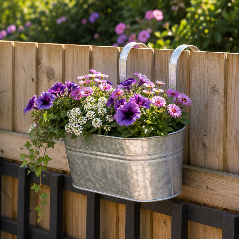 35cm Metal Hanging Flower Pot
