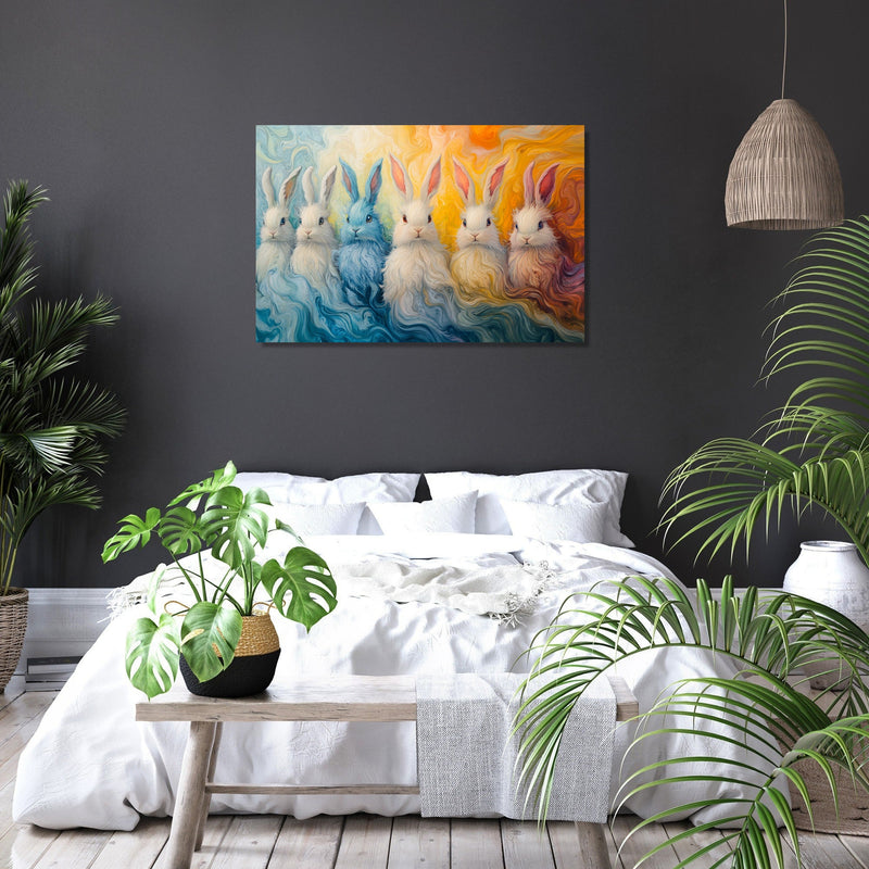 Fluffy Bunnies Harmony Canvas