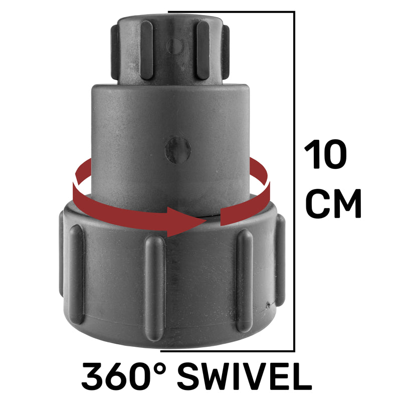 IBC 2” S60X6 – 3/4" BSPF Extender Adaptor with MDPE Elbow 20mm