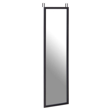 Black Plastic Frame Over Door Mirror | Mize