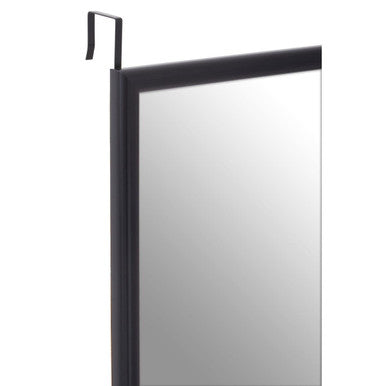 Black Plastic Frame Over Door Mirror | Mize