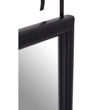 Black Plastic Frame Over Door Mirror | Mize