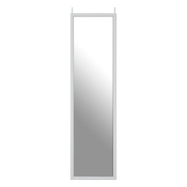 White Plastic Frame Over Door Mirror | Mize