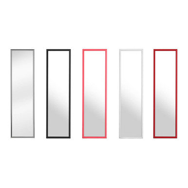 White Plastic Frame Over Door Mirror | Mize