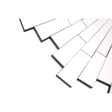 Sunburst Design Round Wall Mirror | Glitzy