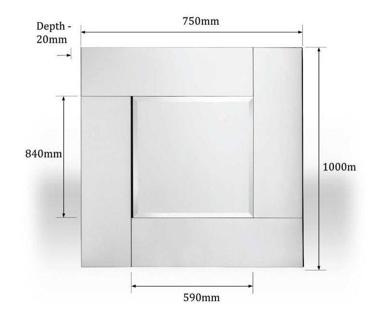 Square Wall Mirror | Avelene