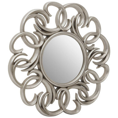 Entwined Silver Swirl Wall Mirror | Adelere