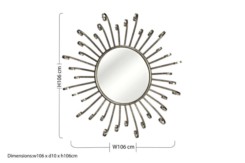 Spoke Style Wall Mirror | Cissell