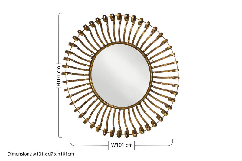 Spoke Frame Wall Mirror | Cissell