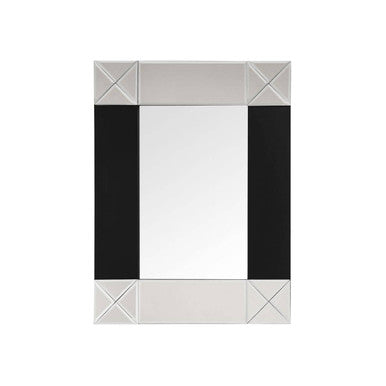 Small Wall Mirror with Black and Bevelled Frame | Boulevard