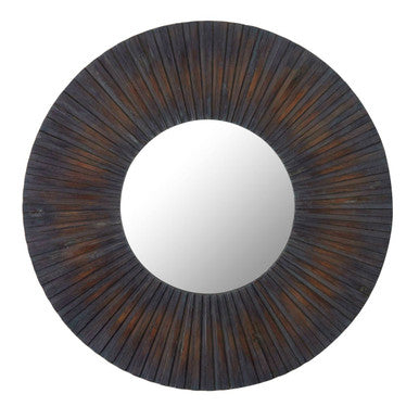 Antique Wood Effect Wall Mirror | Barn