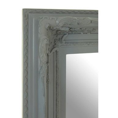 Baroque Rectangular Antique Grey Wall Mirror | Brussels