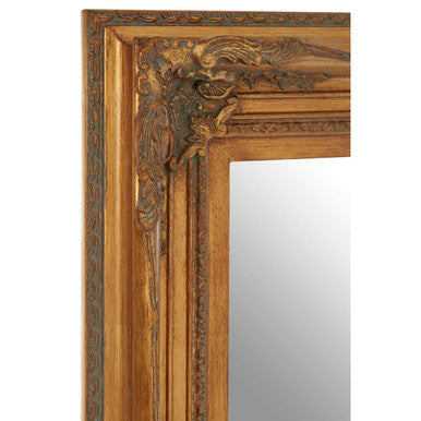 Baroque Rectangular Antique Gold Wall Mirror | Brussels