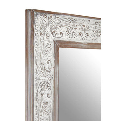 Antique Silver Rectangular Wall Mirror | Yasmina