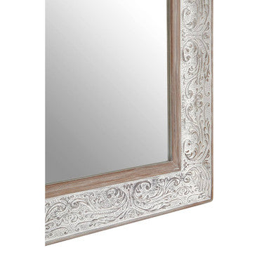 Antique Silver Rectangular Wall Mirror | Yasmina