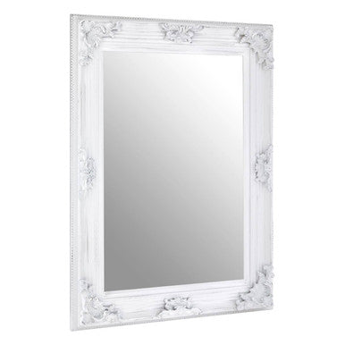 Baroque Antique White Wall Mirror | Brussels
