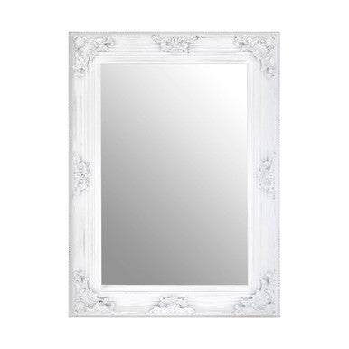 Baroque Antique White Wall Mirror | Brussels