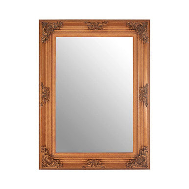 Baroque Rectangle Gold Wall Mirror | Brussels