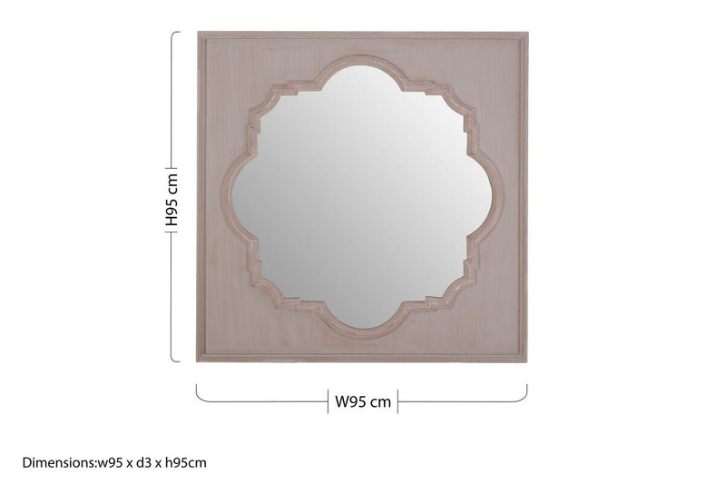 Fossil Grey Wall Mirror | Gladys