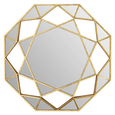 Gold Octagonal Wall Mirror | Marcia