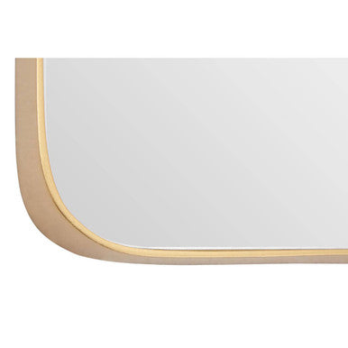 Medium Gold Finish Square Wall Mirror | Tia