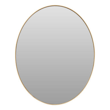 Medium Gold Finish Oval Wall Mirror | Helen