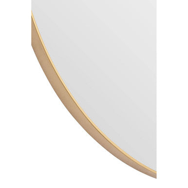 Medium Gold Finish Oval Wall Mirror | Helen