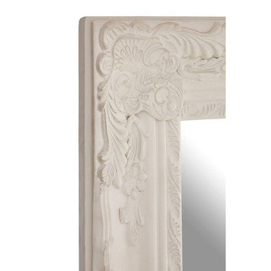 White Ornate Wall Mirror | Como
