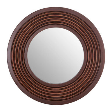Concentric Frame Round Wall Mirror | Cocoa