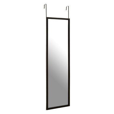 Over Door Grey Plastic Frame Mirror | Mize