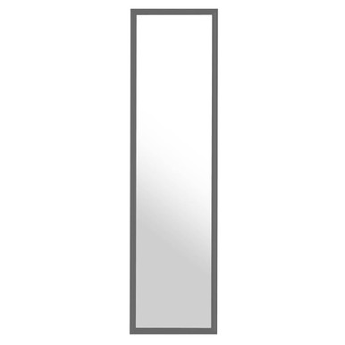 Over Door Grey Plastic Frame Mirror | Mize