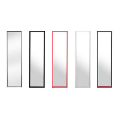 Over Door Grey Plastic Frame Mirror | Mize