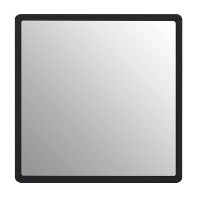Medium Black Wall Mirror with Gold Edge | Trosa