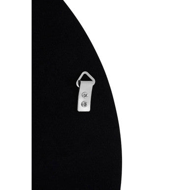 Round Medium Black Wall Mirror | Athena