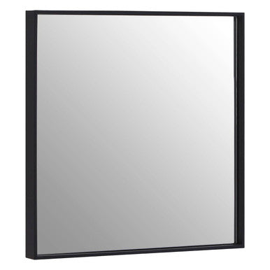 Matt Black Large Square Wall Mirror | Loretta